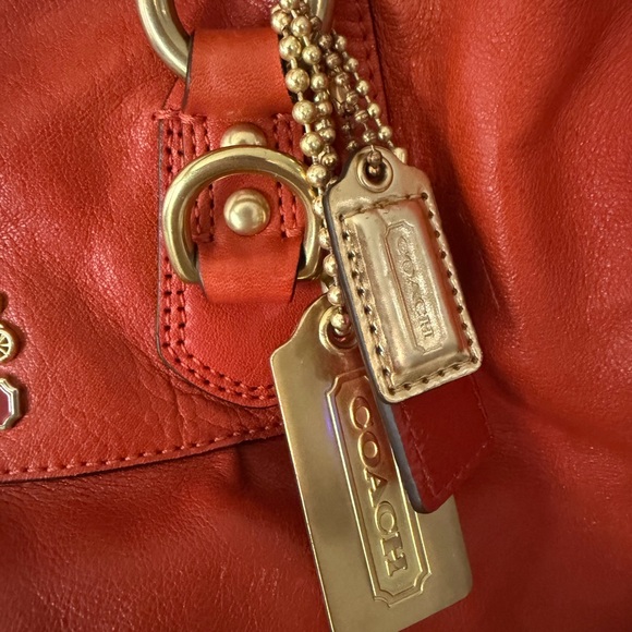 Coach Red Leather Handbag - Picture 2 of 8